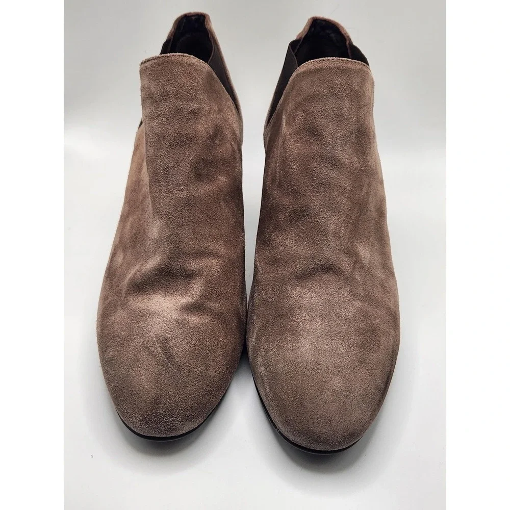 Aquatalia‎ Boots Womens Size 8.5 Fleurette Weatherproof Suede Made In Italy $375